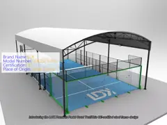 Green Padel Court Tent CE EN Compliant Storm Proof For Indoor Outdoor Events