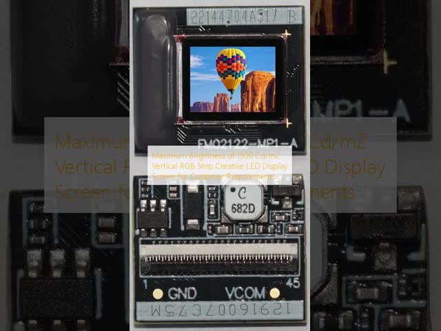 Maximum Brightness of 1500 Cd/m2 Vertical RGB Strip Creative LED Display Screen for Customer Requirements