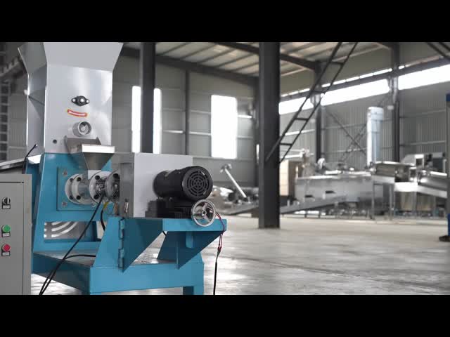 Fully Automatic Dog Pellet Food Processing Line PLC Controlled Extruder Making Machine for Fish