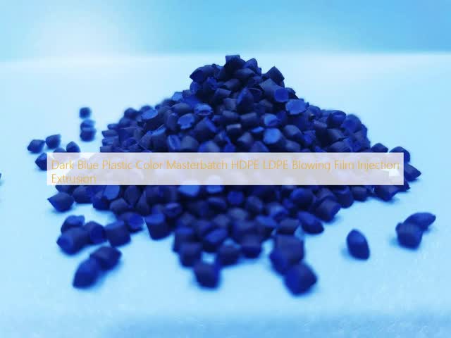Dark Blue Plastic Color Masterbatch HDPE LDPE Blowing Film Injection Extrusion