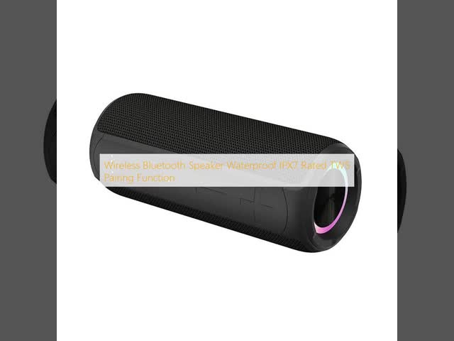Wireless Bluetooth Speaker Waterproof IPX7 Rated TWS Pairing Function