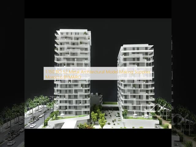 1:150 Scale Illuminated Architectural Model with Realistic Detail and Laser Cutting for BYMARO Morocco