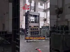 China Horizontal Waste Paper Cardboard Baler Hydraulic Baling Machine PLC Automatic Control supplier