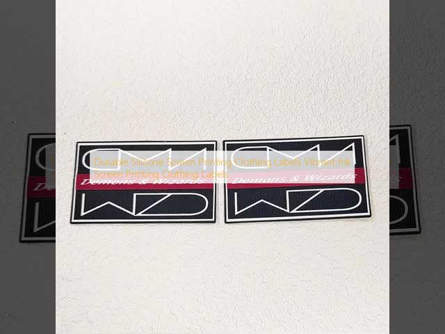 Silicone Printed Label - Custom Logo Silicone Patch for Apparel Decoration