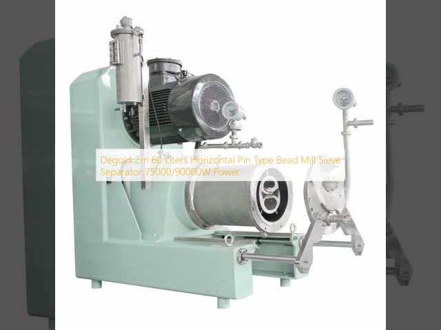 Degold ZM60-K 60 Liters Horizontal Pin Type Bead Mill with Sieve Separator for Wet Grinding