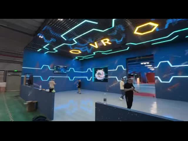 9D VR Shooting Arena Machine Multiplayer Free Roam Virtual Reality Game for Indoor Park Shopping Mall Team Building