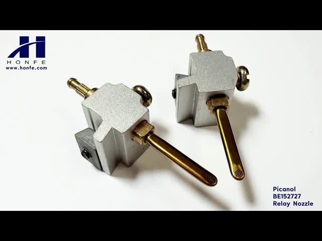 Picanol Relay Nozzle BE152727 BE153643 φ0.4x19hole Quick Connect Air Jet Loom Parts Picanol Omni Delta Weaving Loom Parts