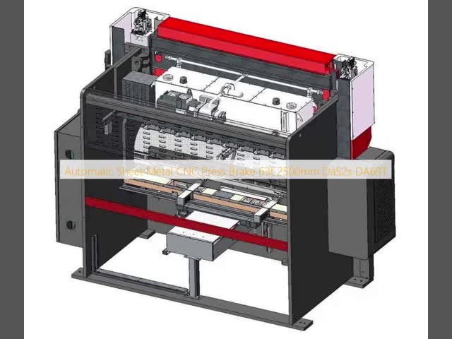 Automatic Sheet Metal CNC Press Brake 63t 2500mm Da52s DA69T