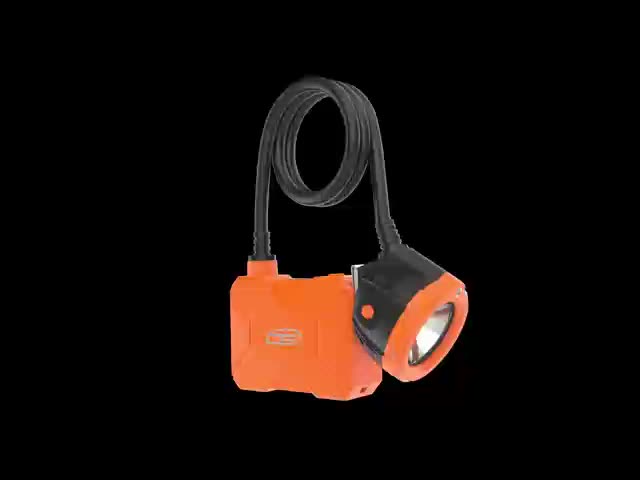 Golden Future 25000Lux KL8LM Rechargeable Mine Lamp Digital Corded Cap Lamp Mining Light