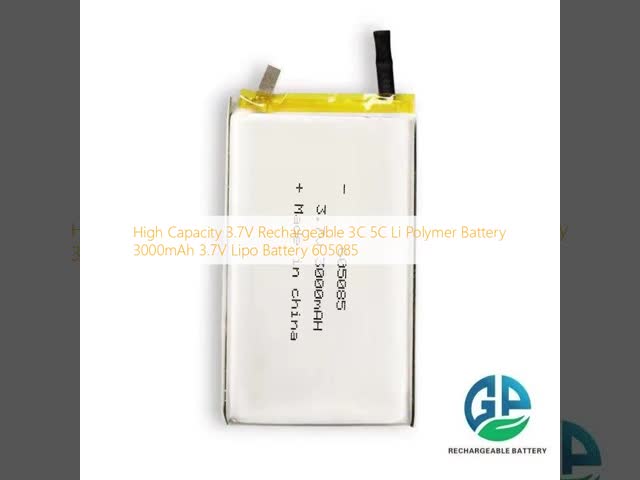 High Capacity 3.7V 3000mAh Li Polymer Battery 605085 Model for Digital Products