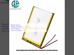 High Capacity 3.7V 3000mAh Li Polymer Battery 605085 Model for Digital Products