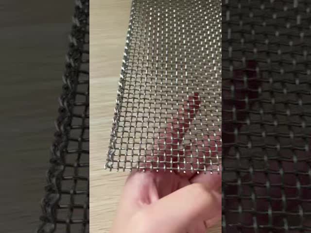 6 Mesh Stainless Steel Double Crimped Wire Mesh As Infill Panels Cages and Decoration