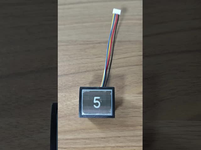 Plastic Elevator Touch Button /  Round Replacement Elevator Buttons 12-24 V