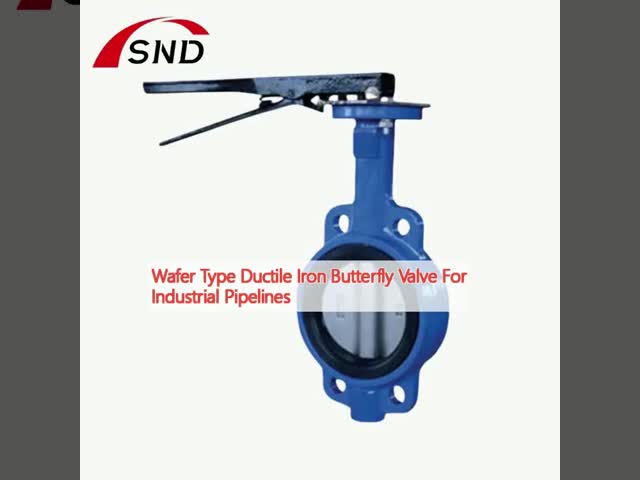 Pipelines Ductile Iron Butterfly Valve 150lb-2500lb Wafer Butterfly Valve