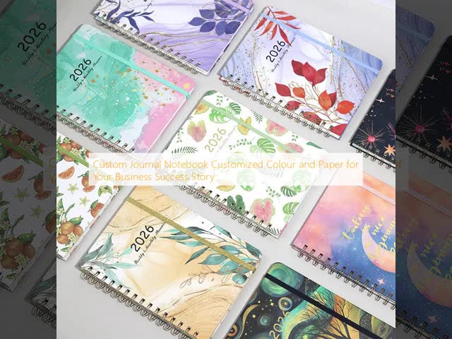 Custom Journal Notebook Customized Colour and Paper for Your Business Success Story