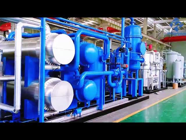 Générateur à membrane N2 à l'aide d'une unité mobile de production d'azote montée sur un trottoir vidéo