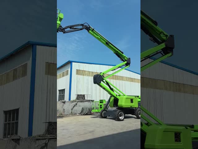 Green Diesel Articulating Boom Lift 20m-38m Height Articulating Manlift