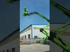 Green Diesel Articulating Boom Lift 20m-38m Height Articulating Manlift