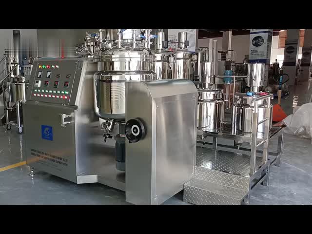 Vacuum Emulsifier Homogenizer Mixer For Making Mayonnaise Body Lotion Mixing Machine