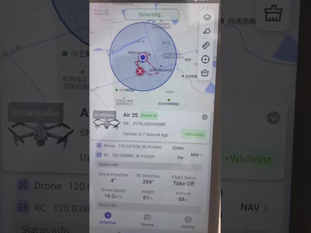 3 km Radius Detecting 10 drones simultaneously Anti Drone System Handheld/Portable  Core Communication Frequency Bands