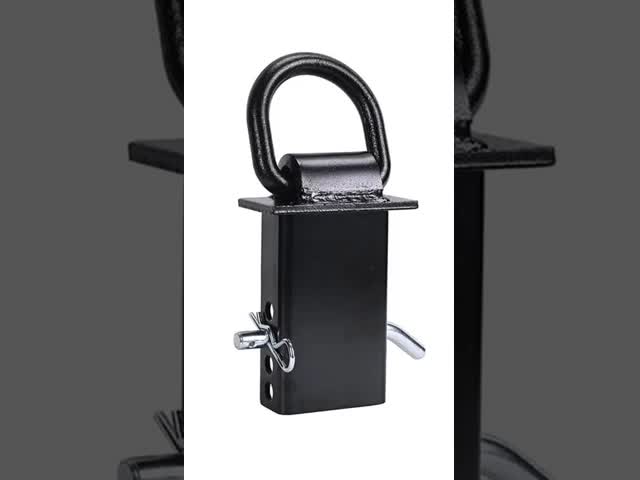 Removable D-Ring Tie-Downs for Stake Pockets – Flatbed & Utility Trailers, Includes Hitch Pin, Black Heavy-Duty, Factory Direct OEM Customizable