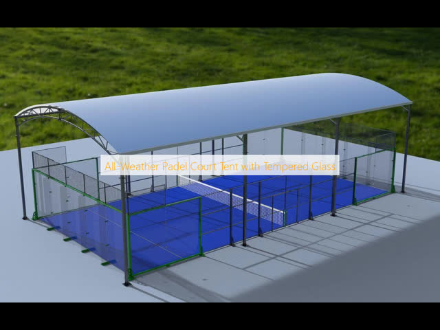 Green Padel Court Tent CE EN Compliant Storm Proof For Indoor Outdoor Events