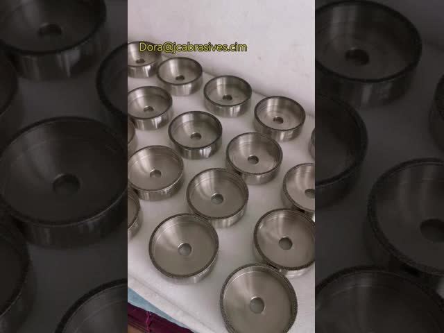 Electroplated CBN Cup-Shaped Grinding Wheel 6A2 100*30*20*5mm For Grinding Stellite Teeth
