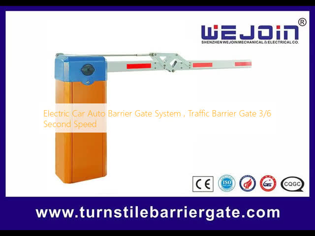 Electric Car Auto Barrier Gate System , Traffic Barrier Gate 3/6 Second Speed