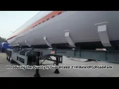 3 Axle Petroleum Tanker Semi Trailer 45000L Fuel Transport truck