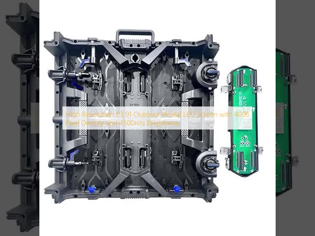 High Resolution P3.91 Outdoor Rental LED Screen with 4096 Pixel Density and 4500nits Brightness