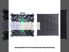 High Resolution P3.91 Outdoor Rental LED Screen with 4096 Pixel Density and 4500nits Brightness