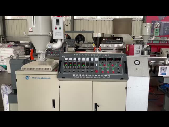 Single Screw Extruder Single Wall Corrugated Pipe Machine PLC Control CE Certified Ideal for Durable Pipe Manufacturing