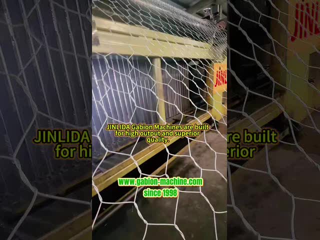 Gabion Machine for Double-Twist Mesh 60×80 & 80×100  — High Efficiency and Stable Operation by Jinlida