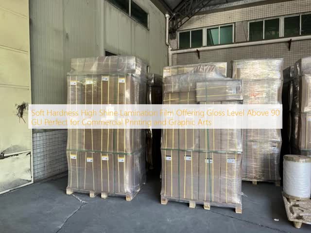 Gloss Lamination Film with 3 Inch Or 1 Inch Paper Core and EVA Glue Base for Packaging, Book Covers, Posters, And Labels