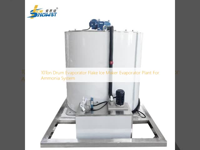 10Ton Drum Evaporator Flake Ice Maker Evaporator Plant For Ammonia System