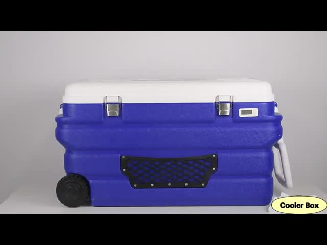 Wholesale 90l Insulated Wheeled Ice Cooler Box For Outdoor Camping Picnic