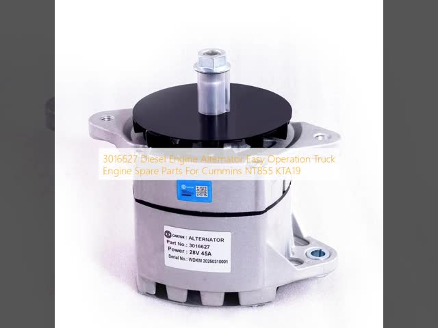 3016627 Diesel Engine Alternator Easy Operation Truck Engine Spare Parts For NT855 KTA19