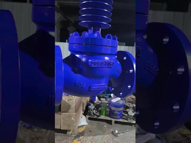 Intelligent Diaphragm Globe Control Valve Pneumatic Flanged Connection