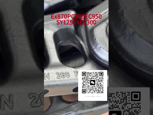 Boulons et écrous de voie de fouille forgée avec HRC52-58 dureté de surface de zinc finition de forgeage des dents vidéo