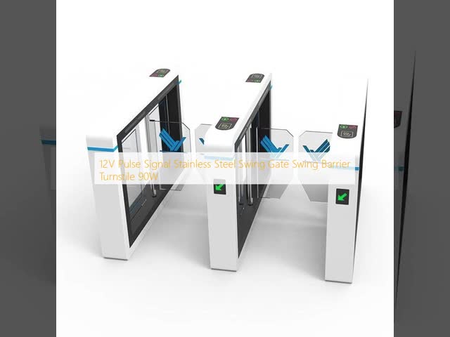 12V Pulse Signal Stainless Steel Swing Gate Swing Barrier Turnstile 90W