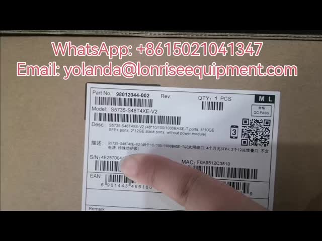 S5735-S48T4XE-V2 48*GE Base-T Ports 4*10GE SFP+ Ports  2*12GE Stack Ports Without Power Module