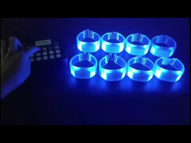 Custom Logo Wireless Glow Bracelets Remote Control LED Bracelet for Music Sound for Promotional Wristbands