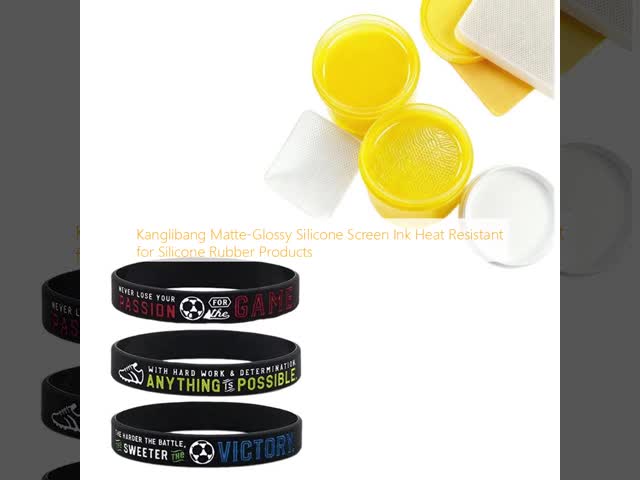 Kanglibang Silicone Screen Printing Ink High Adhesion for Silicone Wristbands Medical Products