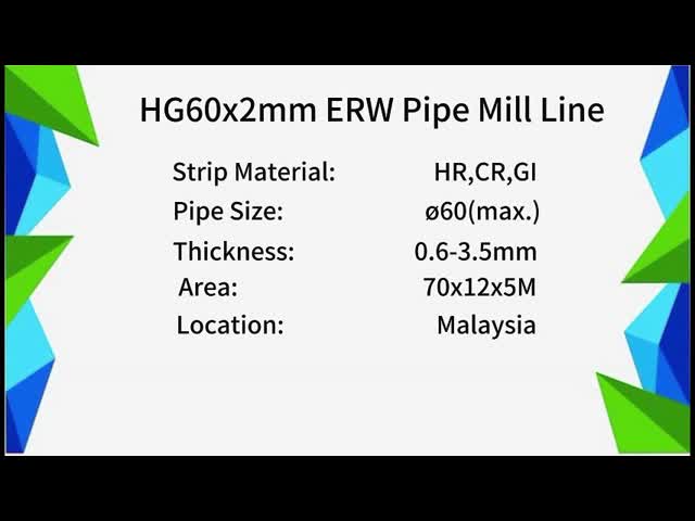 High Frequency ERW Tube Mill 8-32mm 150m/min Carbon Steel