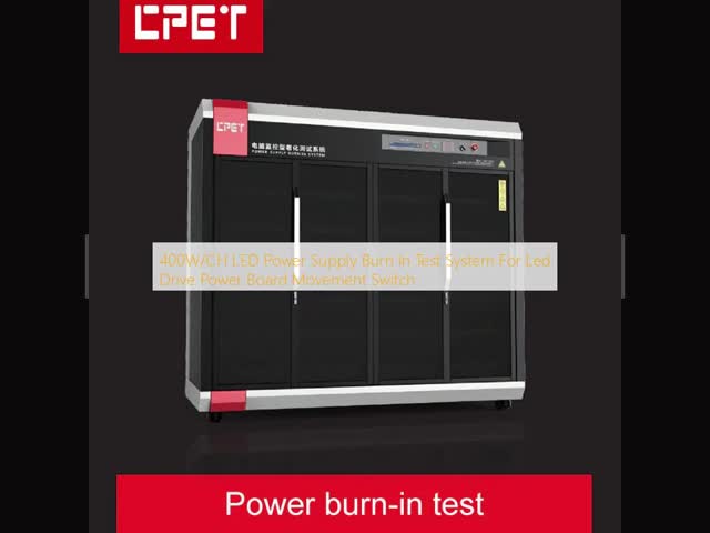 400W/CH LED Power Supply Burn-In Test System with 12 Months Warranty and 240CH Capacity for LED Drive Power Board Movement Switch