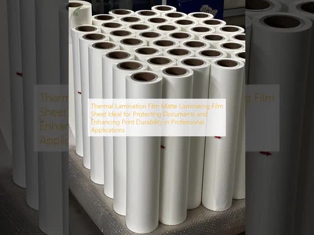Thermal Lamination Film Matte Laminating Film with 17-45 Microns Thickness 10-60m/min Speed and 1 Inch 3 Inch Core