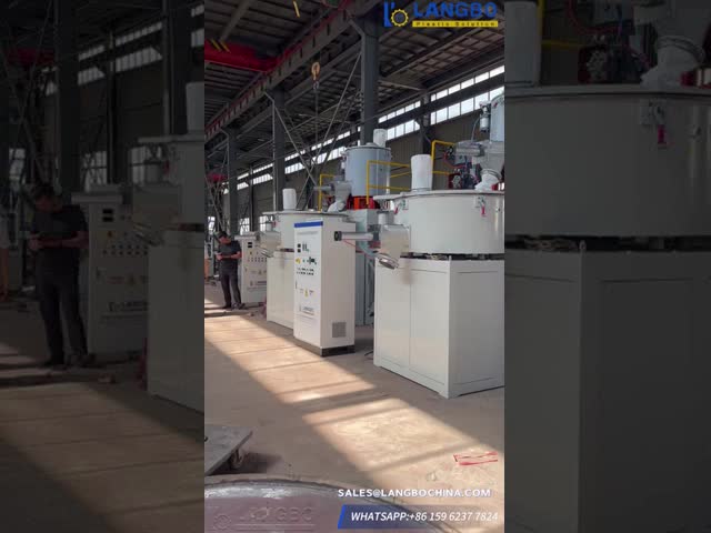 Low Noise Plastic Mixing Machine Stainless Steel Blade Easy Operation