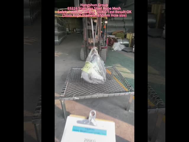 30mm*30mm Opening Size SS316 Stainless Steel Wire Rope Safety Net For Delideck Protection