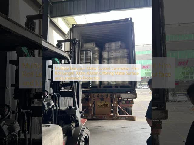 Multiple Extrusion Matte Lamination Film with 10-60m/min Laminating Speed Offering Matte Surface and Lamination Protection