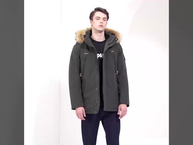 Classic Men's Mid-Short Length Hooded Jacket for Autumn & Winter - The Perfect Blend of Style and Functionality